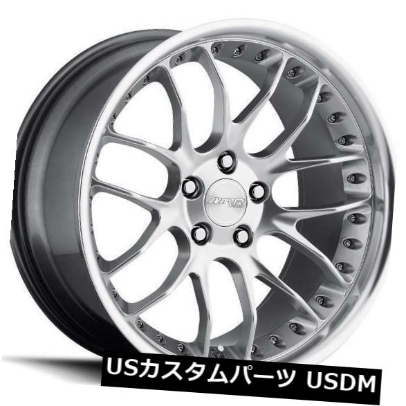 海外輸入ホイール 18x8.5 MRR GT7 5x108 +35ハイパーシルバーホイール（4個セット） 18x8.5 MRR GT7 5x108 +35 Hyper Silver Wheels (Set of 4) 【並行輸入品】