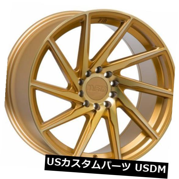 海外輸入ホイール 18x8.5 F1R F29 5x114.3 / 120 +38機械加工ゴールドホイール（4個セット） 18x8.5 F1R F29 5x114.3/120 +38 Machined Gold Wheels (Set of 4) 【並行輸入品】｜カスタムパーツ WORLD倉庫