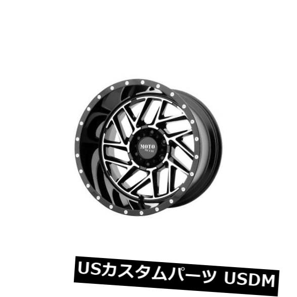 海外輸入ホイール 20x9 MOTO METAL BREAKOUT 6x120 ET18ブラックマシンドリム（4個セット） 20x9 MOTO METAL BREAKOUT 6x120 ET18 Black Machined Rims (Set of 4) 【並行輸入品】