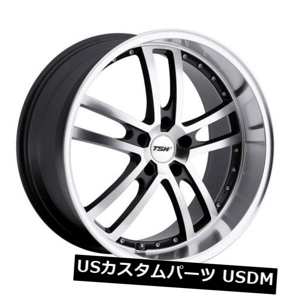 海外輸入ホイール 17x8 TSW Cadwell 5x120リム+20ミラーカットフェイスホイール（4個セット） 17x8 TSW Cadwell 5x120 Rims +20 Mirror Cut Face Wheels (Set of 4) 【並行輸入品】