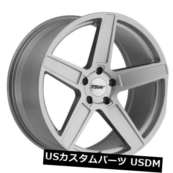海外輸入ホイール 18x8.5 TSW Ascent 5x100リム+35チタンシルバーホイール(4個セット) 18x8.5 TSW Ascent 5x100 Rims +35 Titanium Silver Wheels (Set of 4) 【並行輸入品】|カスタムパーツ WORLD倉庫