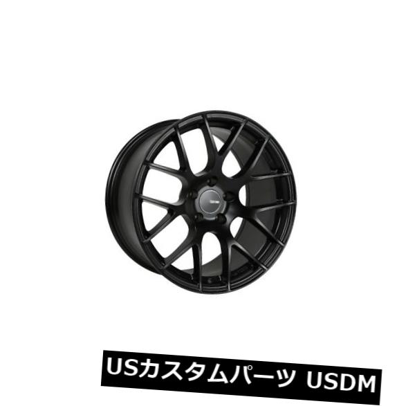海外輸入ホイール 18x8 Enkei RAIJIN 5x120 +32ブラックホイール（4個セット） 18x8 Enkei RAIJIN 5x120 +32 Black Wheels (Set of 4) 【並行輸入品】