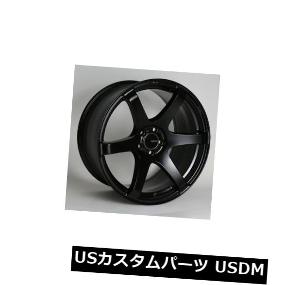 海外輸入ホイール 18x8.5 / 9.5 Enkei T6S 5x114.3 +35/30ブラックホイール(4個セット) 18x8.5/9.5 Enkei T6S 5x114.3 +35/30 Black Wheels (Set of 4) 【並行輸入品】