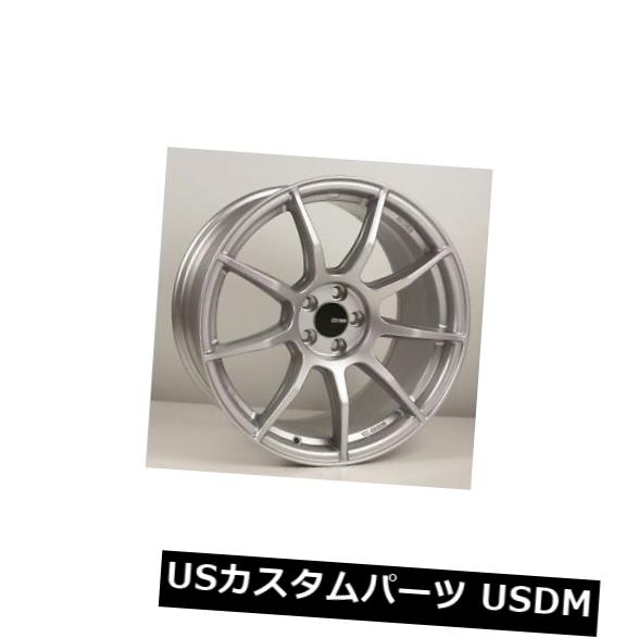 海外輸入ホイール 18x8 Enkei TS9 5x100 +45シルバーホイール（4個セット） 18x8 Enkei TS9 5x100 +45 Silver Wheels (Set of 4) 【並行輸入品】