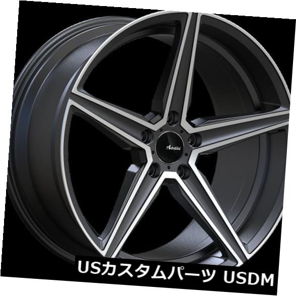 海外輸入ホイール 18x9 Advanti Racing Cammino 5x100 +35機械加工フェイスホイール(4個セット) 18x9 Advanti Racing Cammino 5x100 +35 Machined Face Wheels (Set of 4) 【並行輸入品】