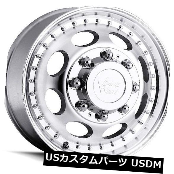 海外輸入ホイール 16X6 Vision 181 Hauler Dually 8x170 ET-137機械加工ホイール(4個セット) 16X6 Vision 181 Hauler Dually 8x170 ET-137 Machined Wheels (Set of 4) 【並行輸入品】|カスタムパーツ WORLD倉庫