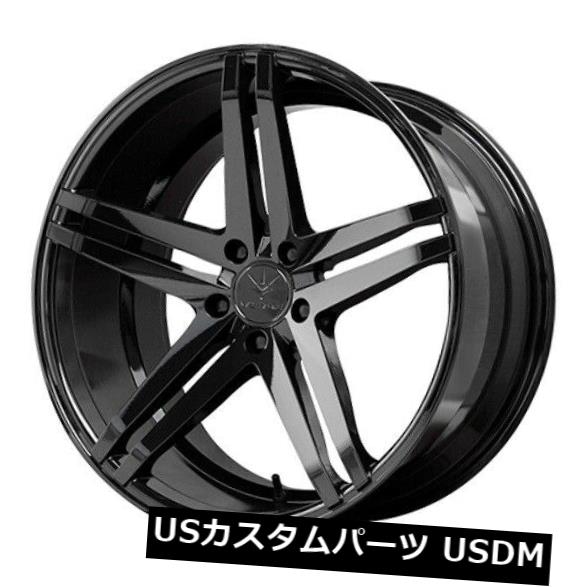 海外輸入ホイール 19x9.5 Verde Parallax 5x112 +48グロスブラックホイール（4個セット） 19x9.5 Verde Parallax 5x112 +48 Gloss Black Wheels (Set of 4) 【並行輸入品】