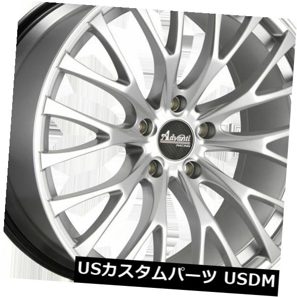 海外輸入ホイール 20x10 Advanti Racing Fastoso 5x114.3 ET35シルバーホイール（4個セット） 20x10 Advanti Racing Fastoso 5x114.3 ET35 Silver Wheels (Set of 4) 【並行輸入品】 247,225円