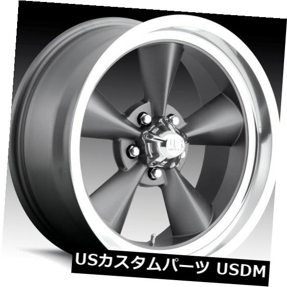 海外輸入ホイール 15x8 Us Mag Standard U102 5x4.5 et1 GunMetal Matte Wheels（4個セット） 15x8 Us Mag Standard U102 5x4.5 et1 GunMetal Matte Wheels (Set of 4) 【並行輸入品】