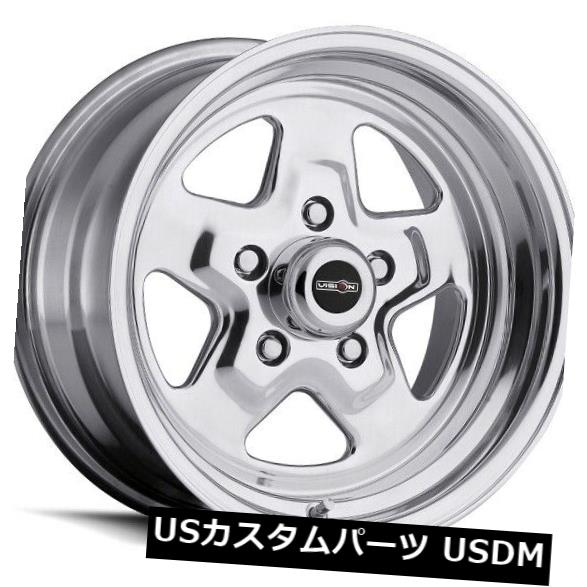 海外輸入ホイール 15X4 Vision 521H Nitro 5x127 ET-19ポリッシュドホイール（4個セット） 15X4 Vision 521H Nitro 5x127 ET-19 Polished Wheels (Set of 4) 【並行輸入品】