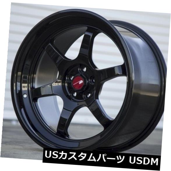 海外輸入ホイール 18x9.5 AodHan AH08 5x100 +30フルグロスブラックホイール（4個セット） 18x9.5 AodHan AH08 5x100 +30 Full Gloss Black Wheels (Set of 4) 【並行輸入品】｜カスタムパーツ WORLD倉庫