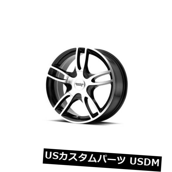 海外輸入ホイール 16x7 AMERICAN RACING ESTRELLA 2 5x108 / 5x114.3 ET40 Blackined Rims（4個セット） 16x7 AMERICAN RACING ESTRELLA 2 5x108/5x114.3 ET40 Blackined Rims (Set of 4) 【並行輸入品】