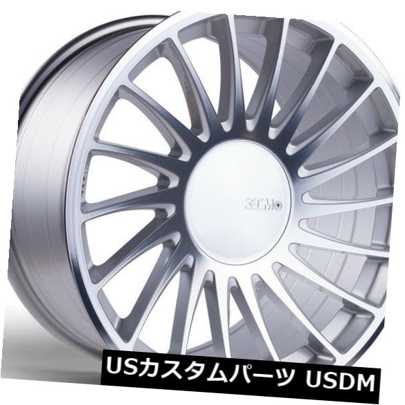 海外輸入ホイール 18X8.5 / 18X9.5 3SDM 0.04 5X100 +35/35シルバーカットホイール(4個セット) 18X8.5/18X9.5 3SDM 0.04 5X100 +35/35 Silver Cut Wheels (Set of 4) 【並行輸入品】