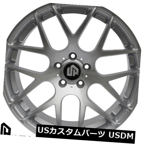 海外輸入ホイール UP720 19x9.5 5x112シルバー加工面ET40 66.6ホイール（4個セット） UP720 19x9.5 5x112 Silver Machined Face ET40 66.6 Wheels(set of 4) 【並行輸入品】