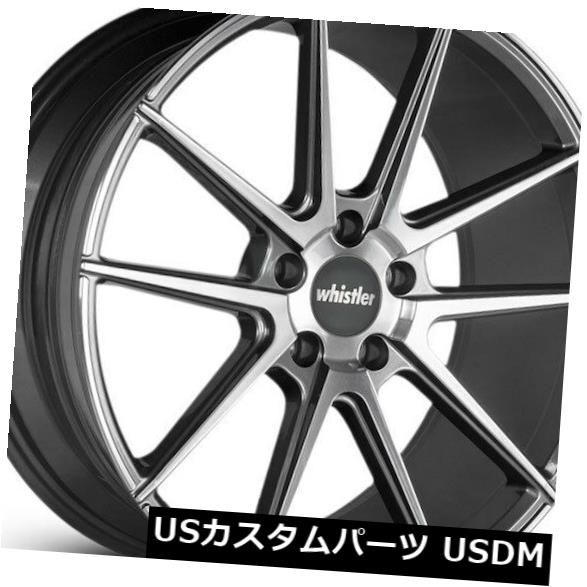海外輸入ホイール 19x8.5ウィスラーKR10 5x114.3 +30機械加工ガンメタルホイール（4個セット） 19x8.5 Whistler KR10 5x114.3 +30 Machined Gunmetal Wheels (Set of 4) 【並行輸入品】｜カスタムパーツ WORLD倉庫