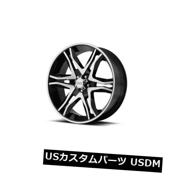 海外輸入ホイール 20x8.5アメリカンレーシングメインライン5x114.3 ET35ブラックマシニングリム（4個セット） 20x8.5 AMERICAN RACING MAINLINE 5x114.3 ET35 Black Machined Rims (Set of 4) 【並行輸入品】 229,680円