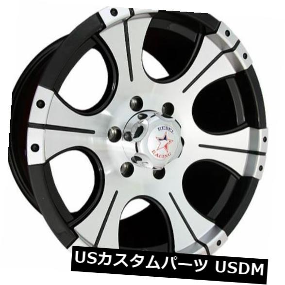 海外輸入ホイール 17x9 Rebel Racing Ace 5x114.3 +0ブラックw /機械加工フェイスホイール(4個セット) 17x9 Rebel Racing Ace 5x114.3 +0 Black w/Machined Face Wheels (Set of 4) 【並行輸入品】|カスタムパーツ WORLD倉庫
