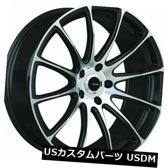 海外輸入ホイール 18x8 Advanti Racing Svelto 5x114.3 +45機械加工フェイスホイール（4個セット） 18x8 Advanti Racing Svelto 5x114.3 +45 Machined Face Wheels (Set of 4) 【並行輸入品】