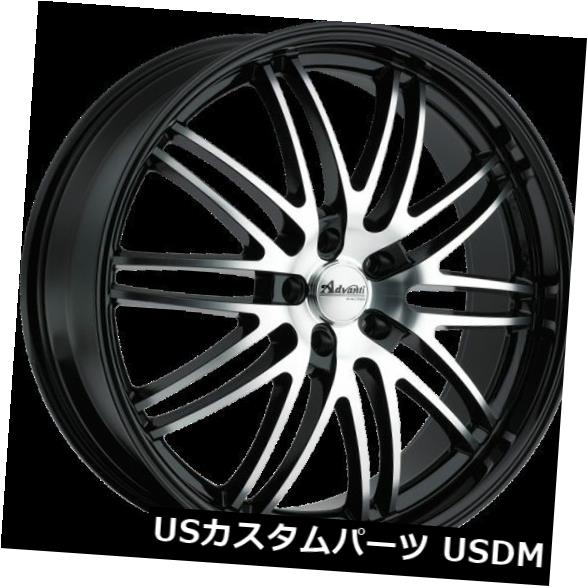 海外輸入ホイール 22X10 Advanti Racing Prodigo 5X112 +40ブラックホイール(4個セット) 22X10 Advanti Racing Prodigo 5X112 +40 Black Wheels (Set of 4) 【並行輸入品】|カスタムパーツ WORLD倉庫