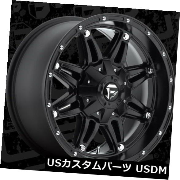 海外輸入ホイール 燃料人質D531 18x9 5x4.5 / 5x5 ET1マットブラックホイールリム（4個セット） Fuel Hostage D531 18x9 5x4.5/5x5 ET1 Matte Black Wheels Rims (Set of 4) 【並行輸入品】