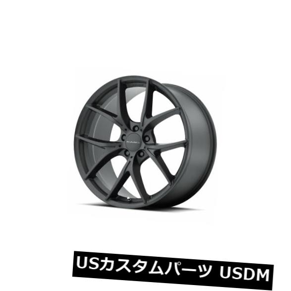 海外輸入ホイール 20x8.5 KMC WISHBONE 5x120 ET38サテンブラックリム（4個セット） 20x8.5 KMC WISHBONE 5x120 ET38 Satin Black Rims (Set of 4) 【並行輸入品】