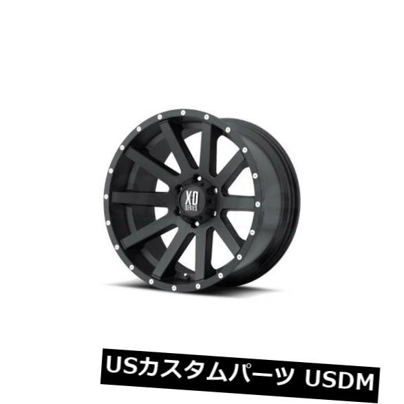 海外輸入ホイール 18x9 XD SERIES BY KMC WHEELS HEIST 6x114.3 ET30サテンブラックホイール（4個セット） 18x9 XD SERIES BY KMC WHEELS HEIST 6x114.3 ET30 Satin Black Wheels (Set of 4) 【並行輸入品】