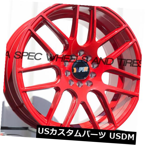 海外輸入ホイール F1R F18 18x10.5 5x100 / 114.3 Et20 4個の赤セット F1R F18 18x10.5 5x100/114.3 Et20 Red set of 4 【並行輸入品】 203,390円