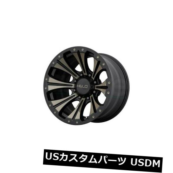 海外輸入ホイール 18x9 HELO HE901 6x135 ET0サテンブラックマシニングW /ダークティントホイール（4個セット） 18x9 HELO HE901 6x135 ET0 Satin Black Machined W/ Dark Tint Wheels (Set of 4) 【並行輸入品】