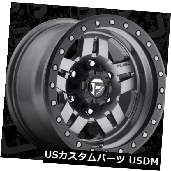 海外輸入ホイール 燃料Anza D558 15x10 5x4.5 ET-43マットガンメタルリム（4個セット） Fuel Anza D558 15x10 5x4.5 ET-43 Matte GunMetal Rims (Set of 4) 【並行輸入品】｜カスタムパーツ WORLD倉庫