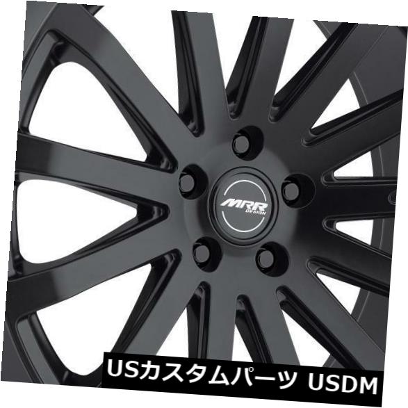 海外輸入ホイール MRR HR9 18x8.5 5x108ブラックホイールリム（4個セット） MRR HR9 18x8.5 5x108 Black Wheels Rims (Set of 4) 【並行輸入品】