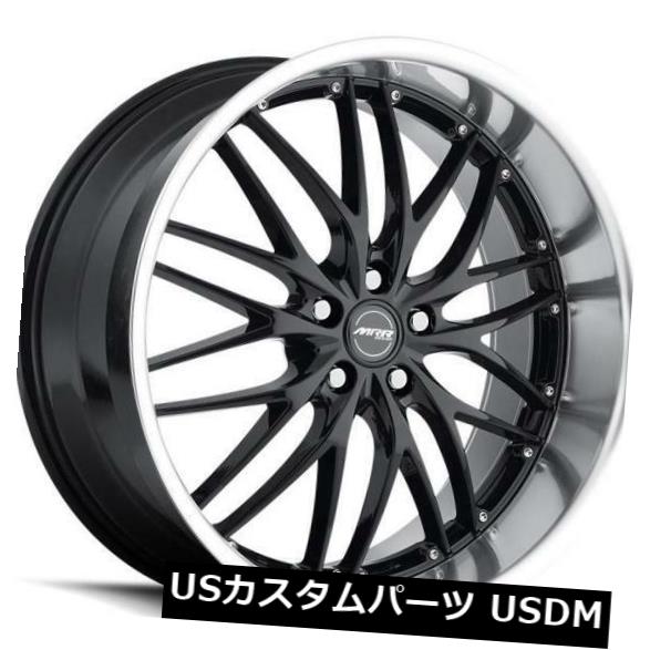 海外輸入ホイール 18x8.5 MRR GT1 5x108 +35ブラックホイールの新しいセット（4） 18x8.5 MRR GT1 5x108 +35 Black Wheels New Set of (4) 【並行輸入品】