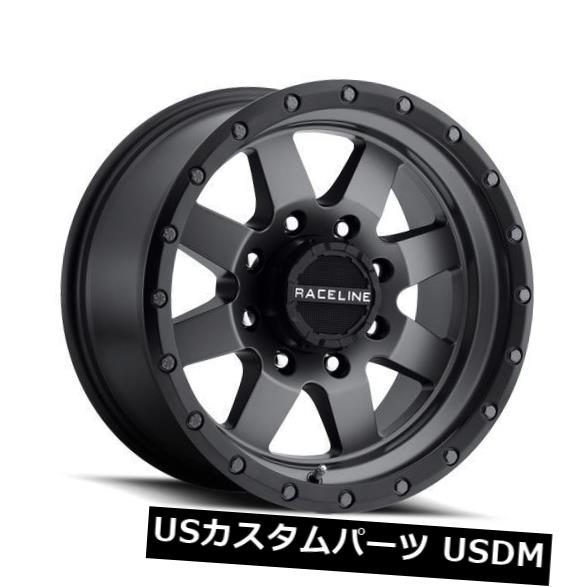 海外輸入ホイール 16x8 Raceline Defender 6x139.7 ET0ガンメタルホイール(4個セット) 16x8 Raceline Defender 6x139.7 ET0 Gun Metal Wheels (Set of 4) 【並行輸入品】|カスタムパーツ WORLD倉庫