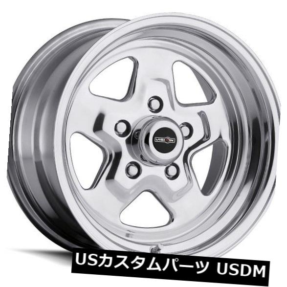 海外輸入ホイール 15X4 Vision 521 Nitro 4x108 ET-19ポリッシュドホイール（4個セット） 15X4 Vision 521 Nitro 4x108 ET-19 Polished Wheels (Set of 4) 【並行輸入品】