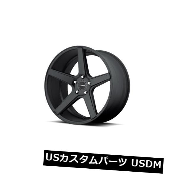 海外輸入ホイール 19x8.5 KMC DISTRICT 5x114.3 ET42サテンブラックリム（4個セット） 19x8.5 KMC DISTRICT 5x114.3 ET42 Satin Black Rims (Set of 4) 【並行輸入品】｜カスタムパーツ WORLD倉庫