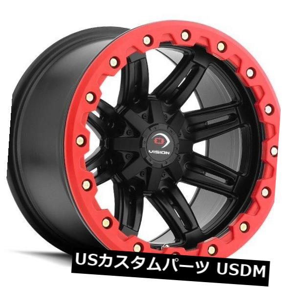 海外輸入ホイール 14X7 Vision 551 Five Fifty One 4x110 ET2.5 Matte Black Wheels(4個セット) 14X7 Vision 551 Five Fifty One 4x110 ET2.5 Matte Black Wheels (Set of 4) 【並行輸入品】