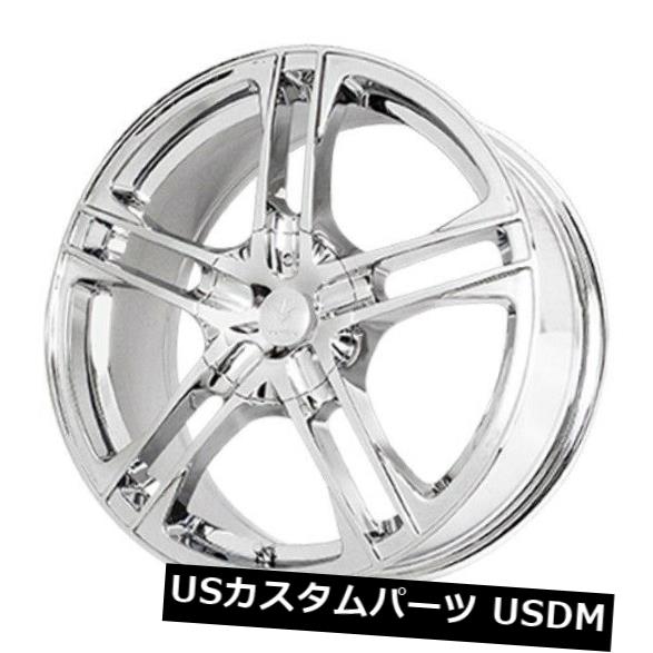 海外輸入ホイール 17x7 Verde Protocol 5x114.3 / 5X120 +40 Chromeホイール（4個セット） 17x7 Verde Protocol 5x114.3/5X120 +40 Chrome Wheels (Set of 4) 【並行輸入品】