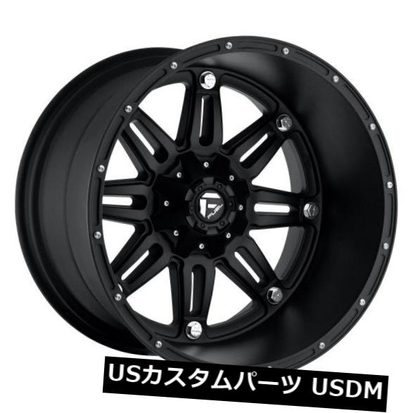 海外輸入ホイール 燃料人質D531 18x9 6x135 / 6x5.5 ET-12マットブラックリム（4個セット） Fuel Hostage D531 18x9 6x135/6x5.5 ET-12 Matte Black Rims (Set of 4) 【並行輸入品】