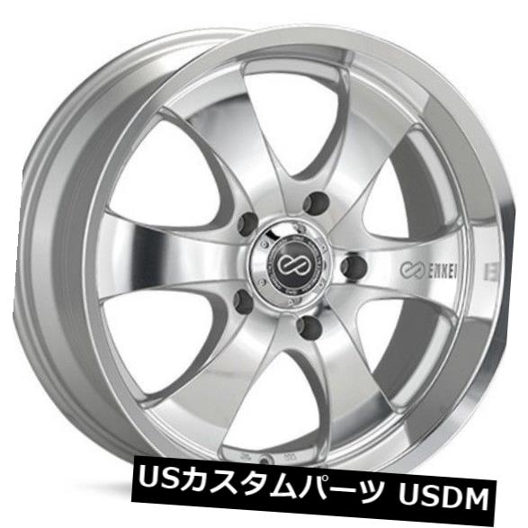 海外輸入ホイール 20x9 Enkei M6 5x127 +20シルバー加工ホイール（4個セット） 20x9 Enkei M6 5x127 +20 Silver Machined Wheels (Set of 4) 【並行輸入品】｜カスタムパーツ WORLD倉庫