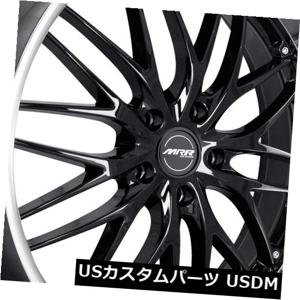 海外輸入ホイール MRR GT1 19x8.5 / 19x9.5 5x108ブラックホイールリム(4個セット) MRR GT1 19x8.5/19x9.5 5x108 Black Wheels Rims (Set of 4) 【並行輸入品】