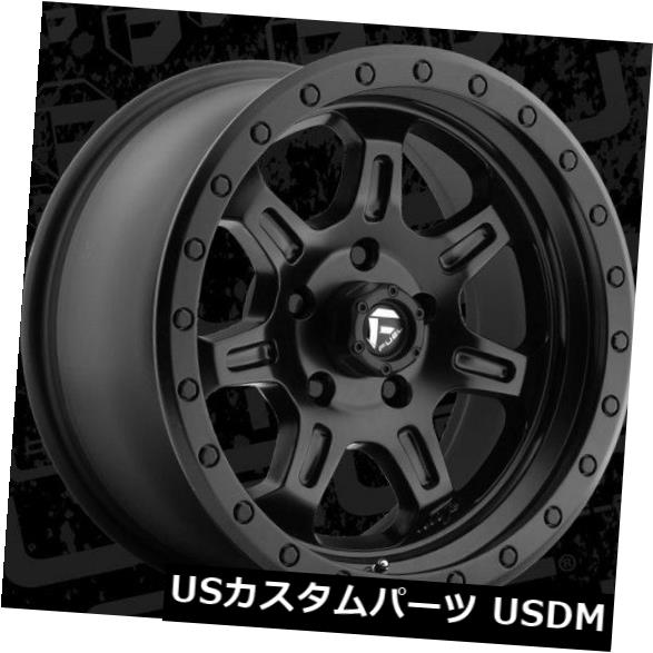 海外輸入ホイール Fuel Jm2 D572 17x8.5 6x5.5 ET7マットブラックホイールリム（4個セット） Fuel Jm2 D572 17x8.5 6x5.5 ET7 Matte Black Wheels Rims (Set of 4) 【並行輸入品】