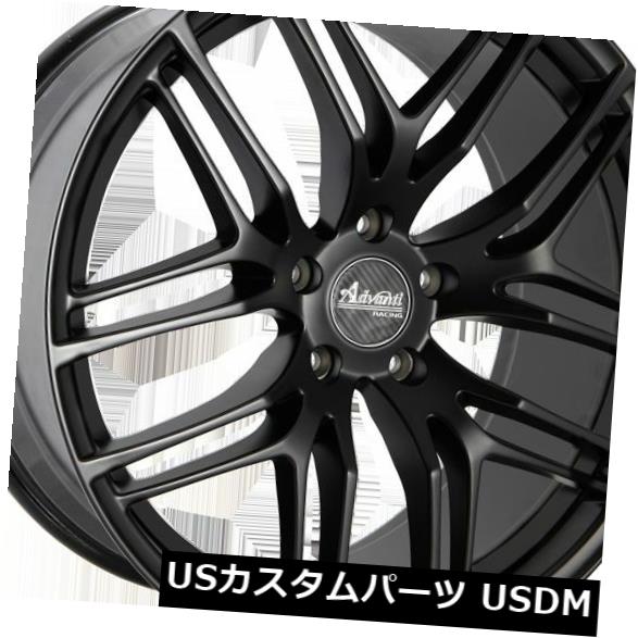 海外輸入ホイール 20x10 Advanti Racing Bello 5x120 ET35マットブラックホイール（4個セット） 20x10 Advanti Racing Bello 5x120 ET35 Matte Black Wheels (Set of 4) 【並行輸入品】