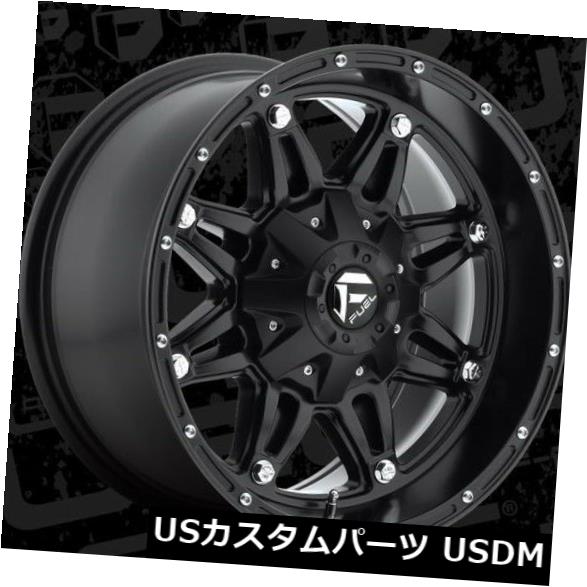 海外輸入ホイール 燃料人質D531 17x9 8x170 ET1マットブラックホイールリム（4個セット） Fuel Hostage D531 17x9 8x170 ET1 Matte Black Wheels Rims (Set of 4) 【並行輸入品】