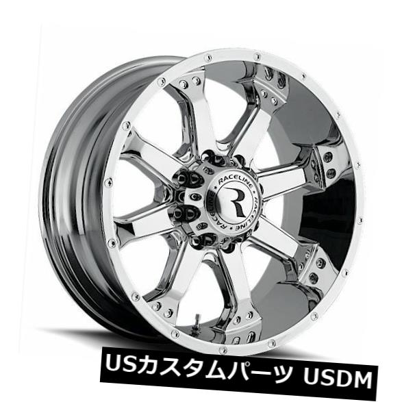 海外輸入ホイール 17x9 Raceline 991C-Assault 8x165.1 ET18 Chromeホイール（4個セット） 17x9 Raceline 991C-Assault 8x165.1 ET18 Chrome Wheels (Set of 4) 【並行輸入品】