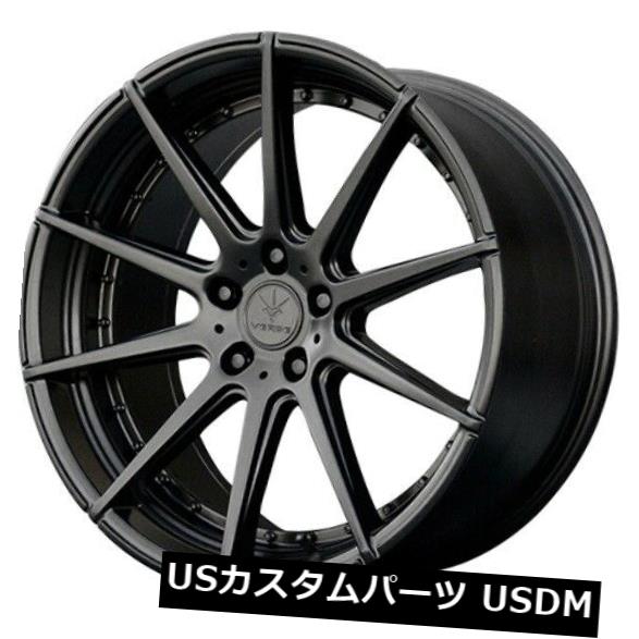 海外輸入ホイール 20x9 / 11 Verde Insignia 5x112 +20/30サテンブラックホイール（4個セット） 20x9/11 Verde Insignia 5x112 +20/30 Satin Black wheels (set of 4) 【並行輸入品】
