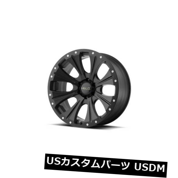 海外輸入ホイール 18x9 HELO HE901 6x135 ET0サテンブラックホイール（4個セット） 18x9 HELO HE901 6x135 ET0 Satin Black Wheels (Set of 4) 【並行輸入品】