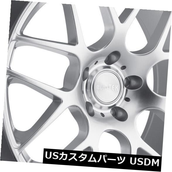海外輸入ホイール EuroTek UO2 19x9.5 5x108ハイパーシルバーホイール（4個セット） EuroTek UO2 19x9.5 5x108 Hyper Silver Wheels (set of 4) 【並行輸入品】