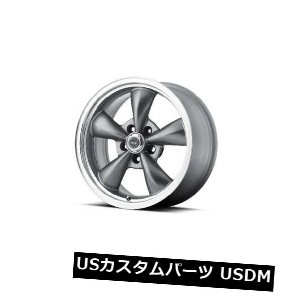 海外輸入ホイール 18x10 AMERICAN RACING TORQ THRUST M 5x114.3 ET24無煙炭ホイール（4個セット） 18x10 AMERICAN RACING TORQ THRUST M 5x114.3 ET24 Anthracite Wheels (Set of 4) 【並行輸入品】