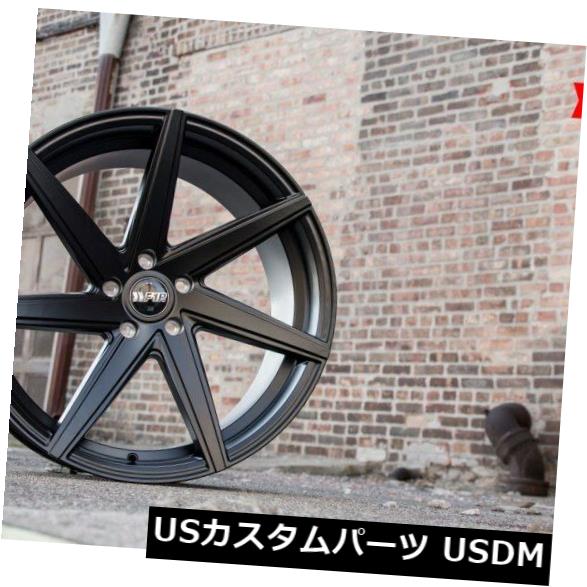 海外輸入ホイール 20x8.5 F / 10 R F1R F35 5x120 +35/38サテンブラックホイール（4個セット） 20x8.5 F/10 R F1R F35 5x120 +35/38 Satin Black Wheels (Set of 4) 【並行輸入品】