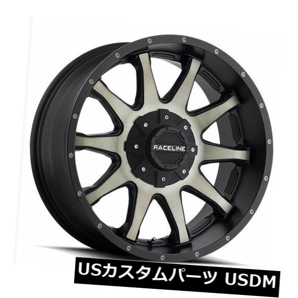 海外輸入ホイール 18x9 Raceline 930DM-Shift 8x170 ET18 Black w / Tint Wheels（4個セット） 18x9 Raceline 930DM-Shift 8x170 ET18 Black w/Tint Wheels (Set of 4) 【並行輸入品】