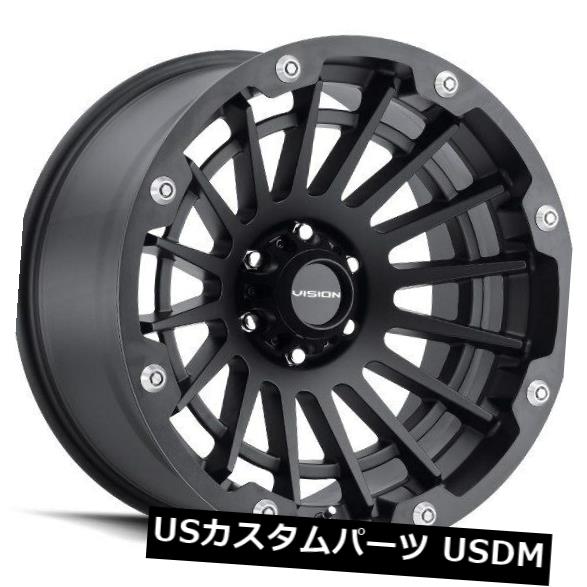 海外輸入ホイール 17X9 Vision 417クリープ5x139.7 ET12サテンブラックホイール（4個セット） 17X9 Vision 417 Creep 5x139.7 ET12 Satin Black Wheels (Set of 4) 【並行輸入品】｜カスタムパーツ WORLD倉庫